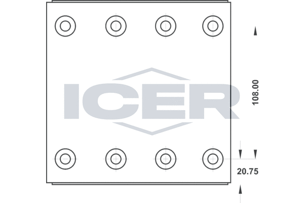 Set garnituri de frictiune, frana tambur 21 7988 00 ICER